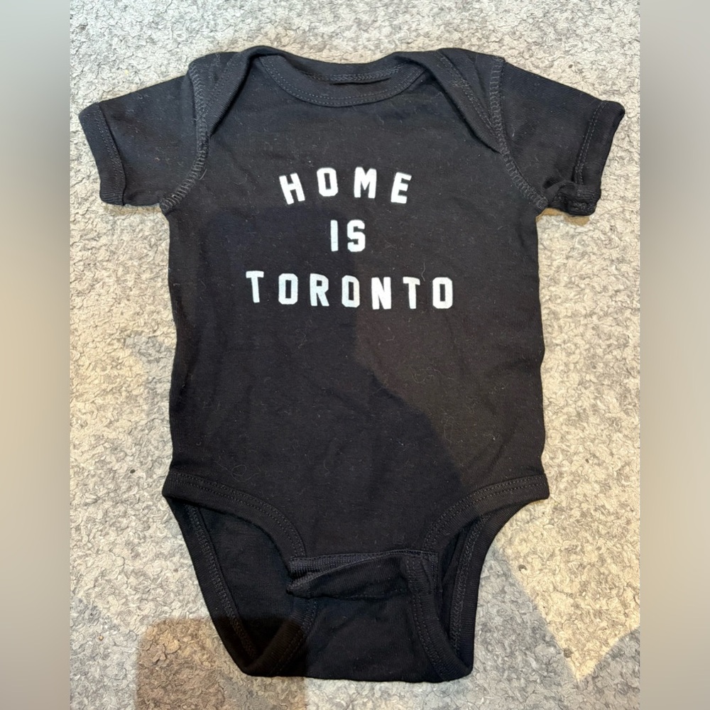 Peace Collective P/C Home is Toronto Short Sleeve Onesie